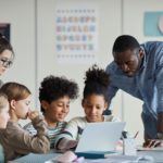 Kids Looking at Computer Screen in School